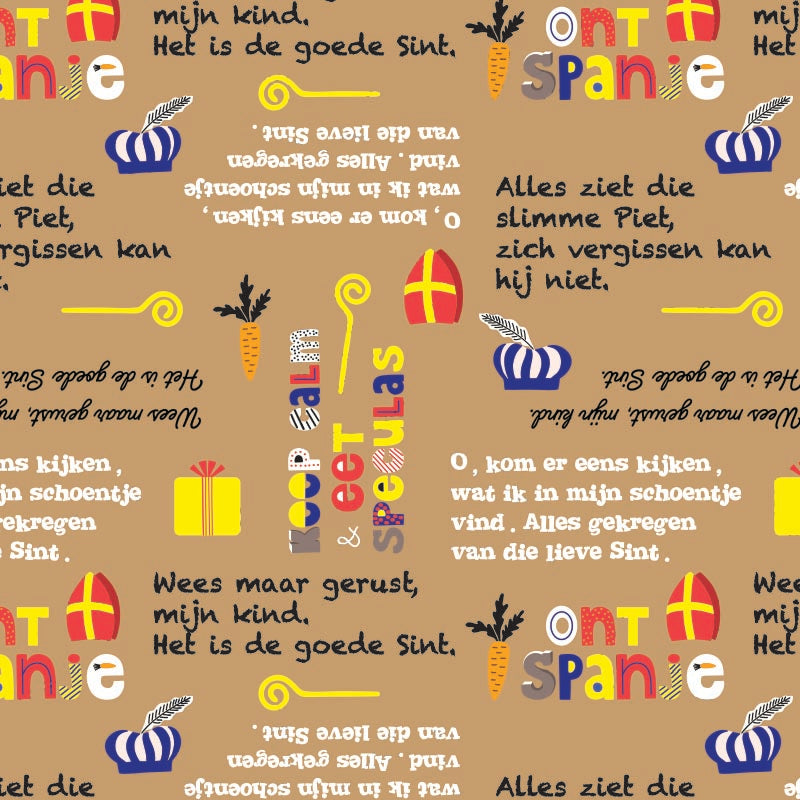 Sinterklaas inpakpapier D043