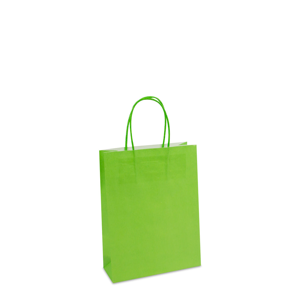 Luxe twisted papieren tas met bodemkarton