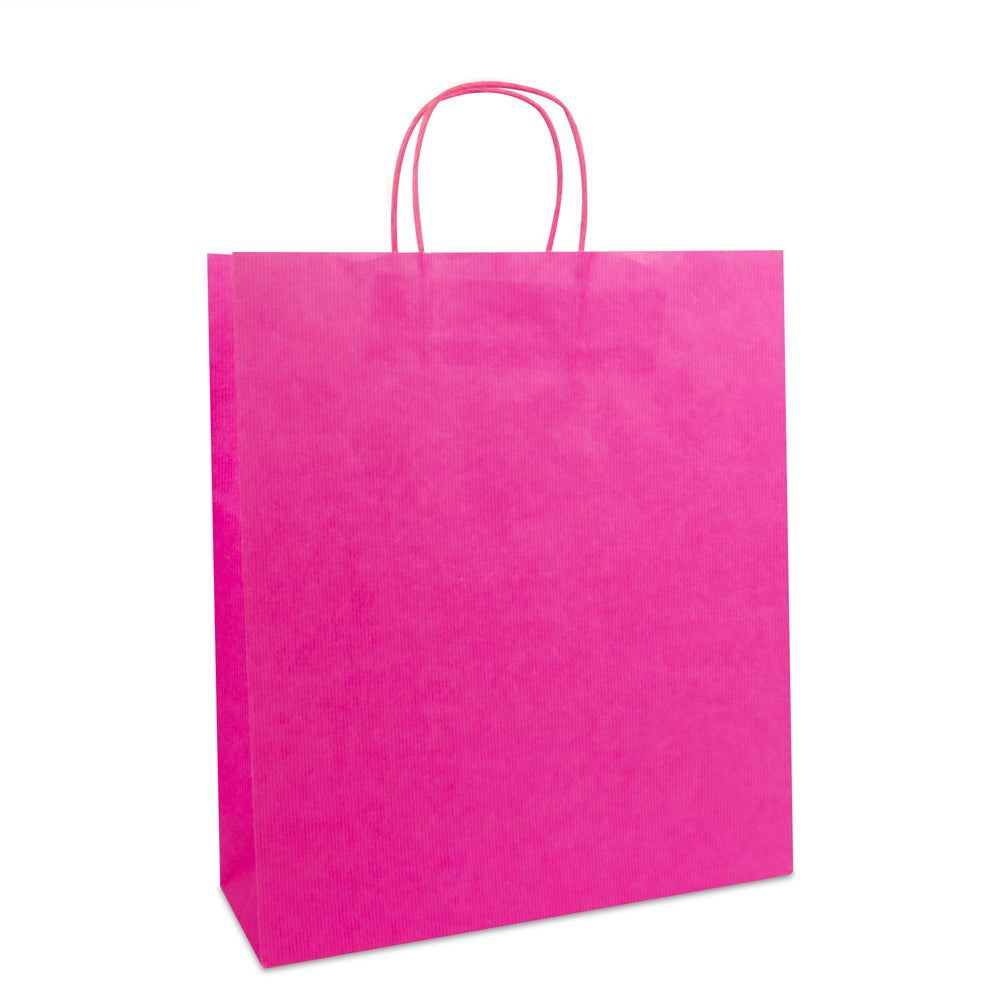 Luxe twisted papieren tas met bodemkarton
