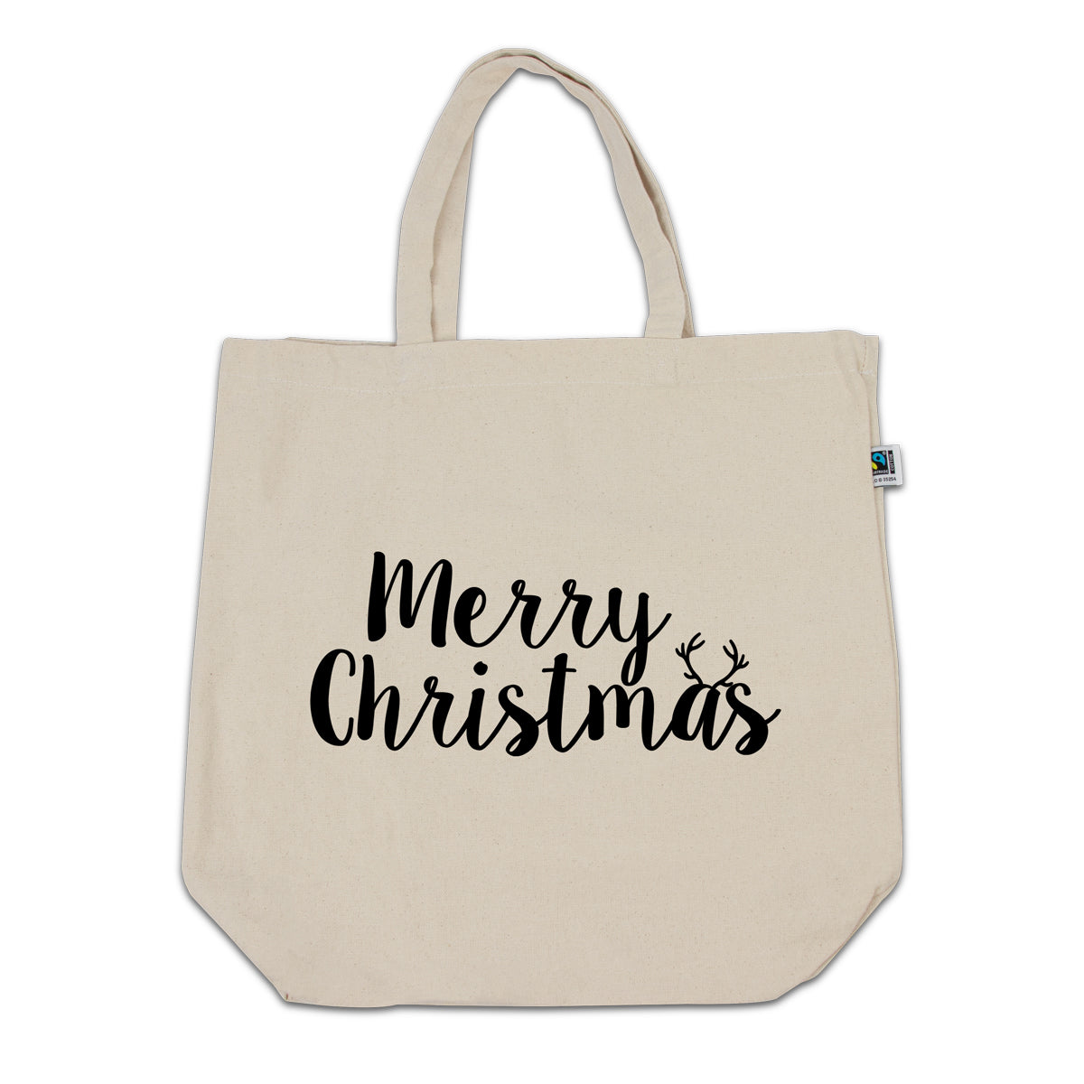 Canvas Fairtrade® tas "Merry Christmas"