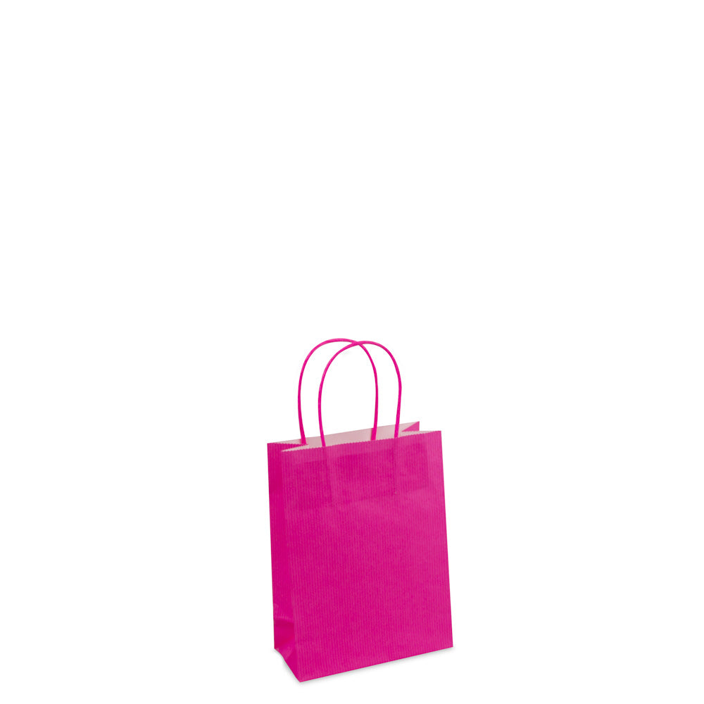 Luxe twisted papieren tas met bodemkarton