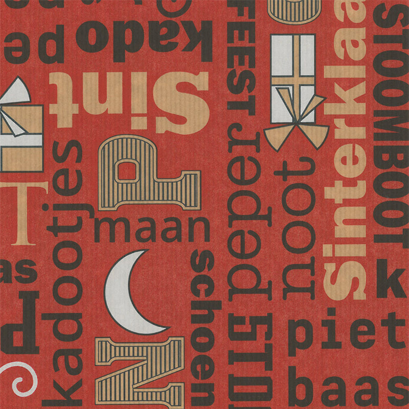 Sinterklaas inpakpapier D018