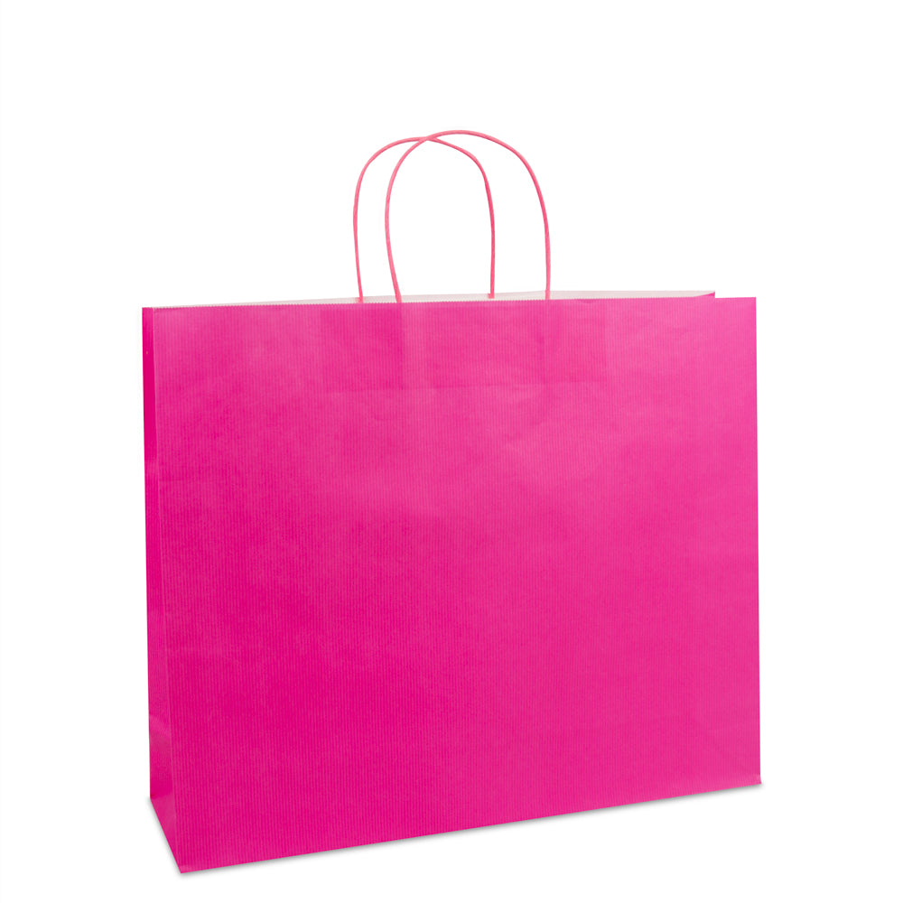 Luxe twisted papieren tas met bodemkarton