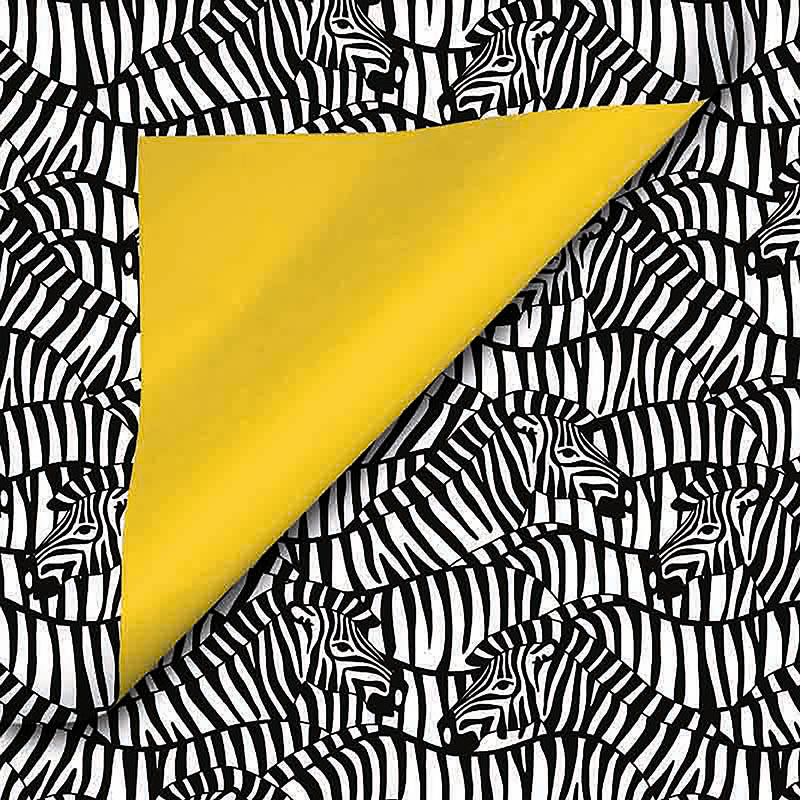 Coated inpakpapier Zebra dessin