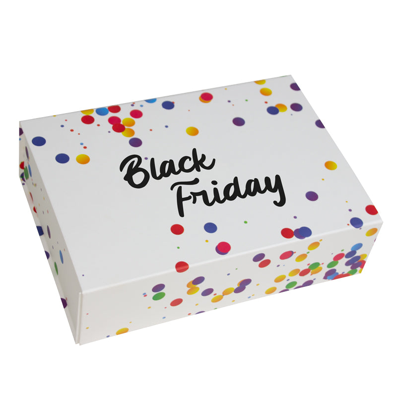 Confetti magneetdozen "Black Friday"