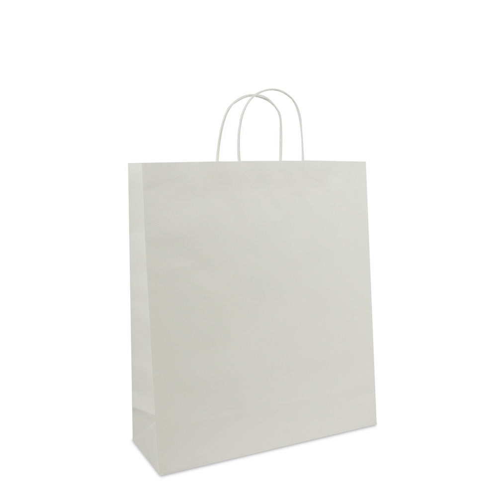 Luxe twisted papieren tas met bodemkarton