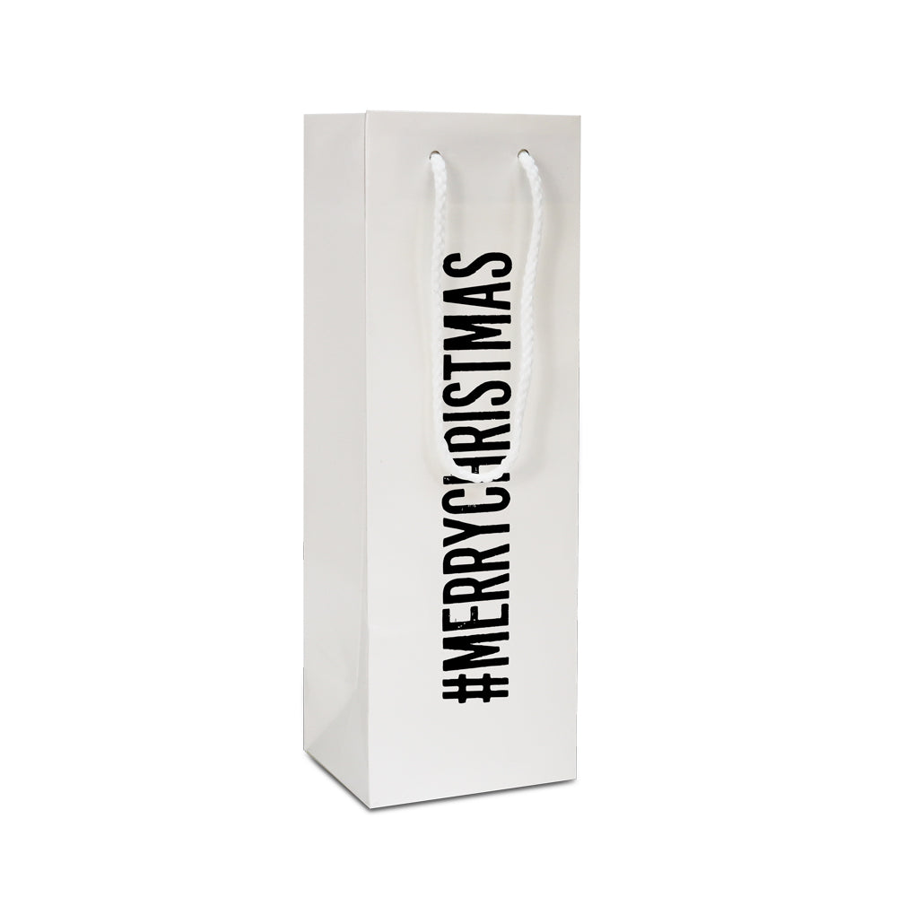 Luxe papieren Kerst wijnflestassen #MERRYCHRISTMAS