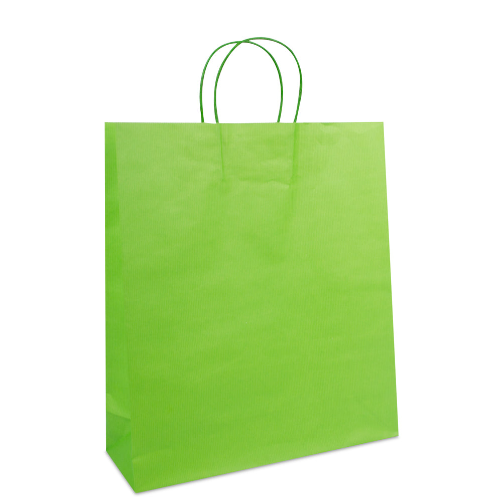 Luxe twisted papieren tas met bodemkarton