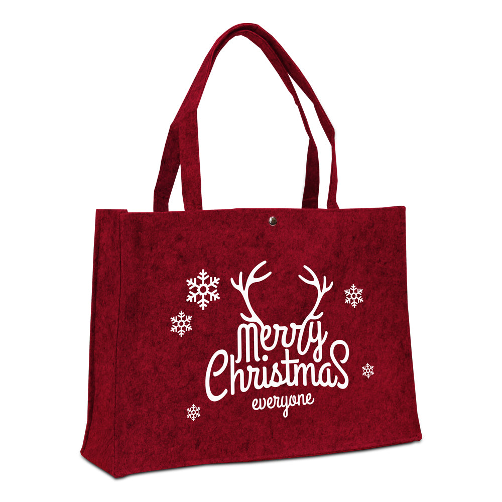 Vilten kersttassen "Merry Christmas"