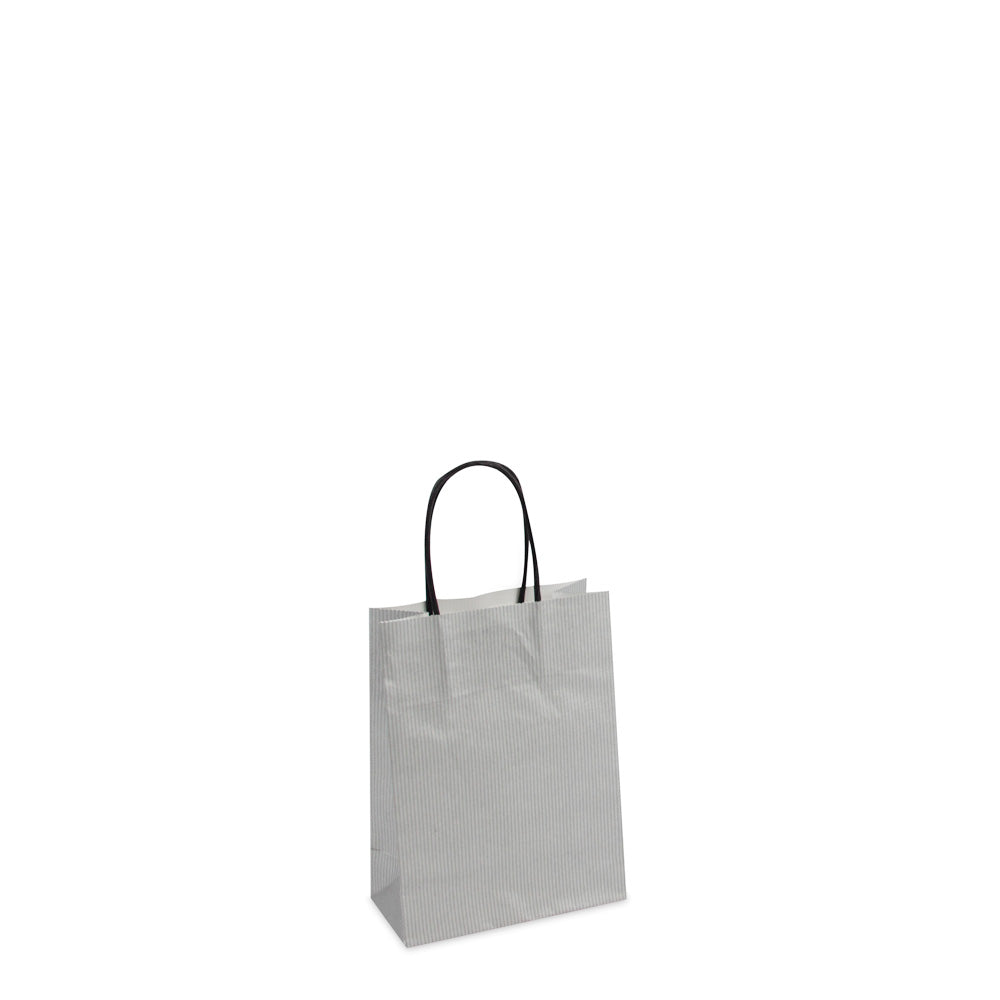 Luxe twisted papieren tas met bodemkarton