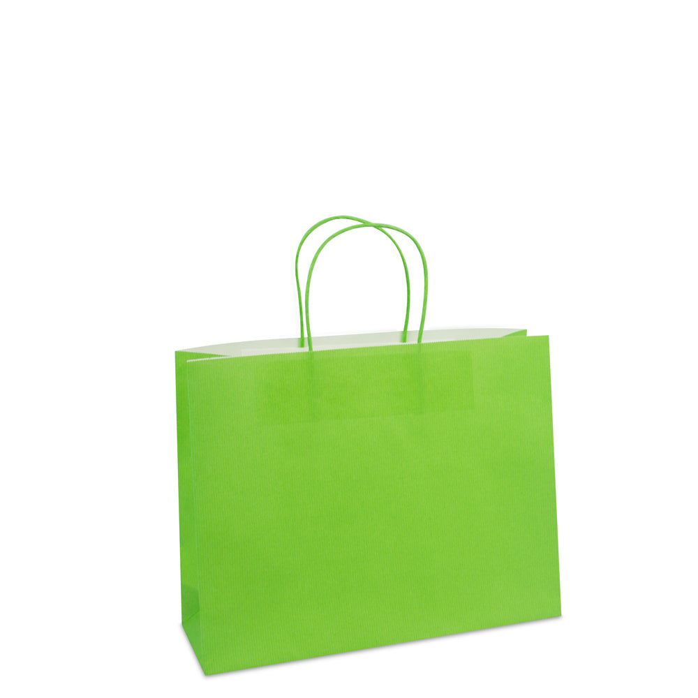 Luxe twisted papieren tas met bodemkarton