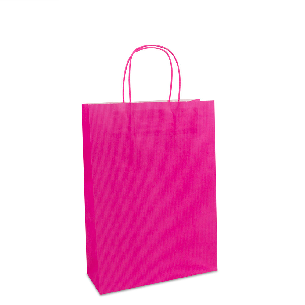 Luxe twisted papieren tas met bodemkarton