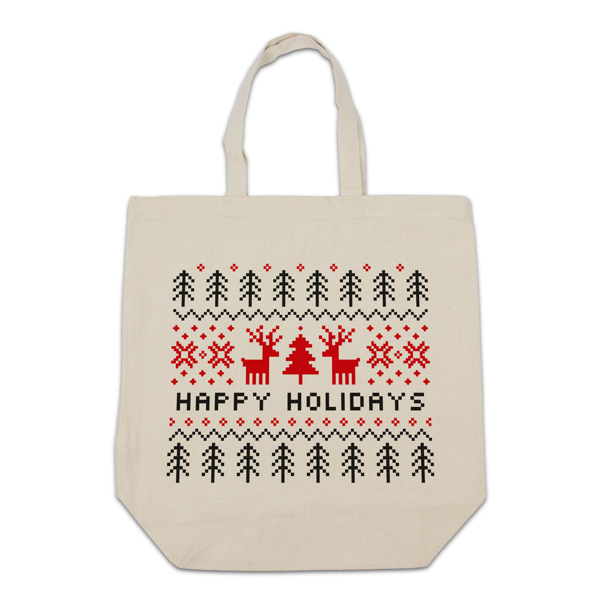 Kerst canvas tote bags Ugly sweater