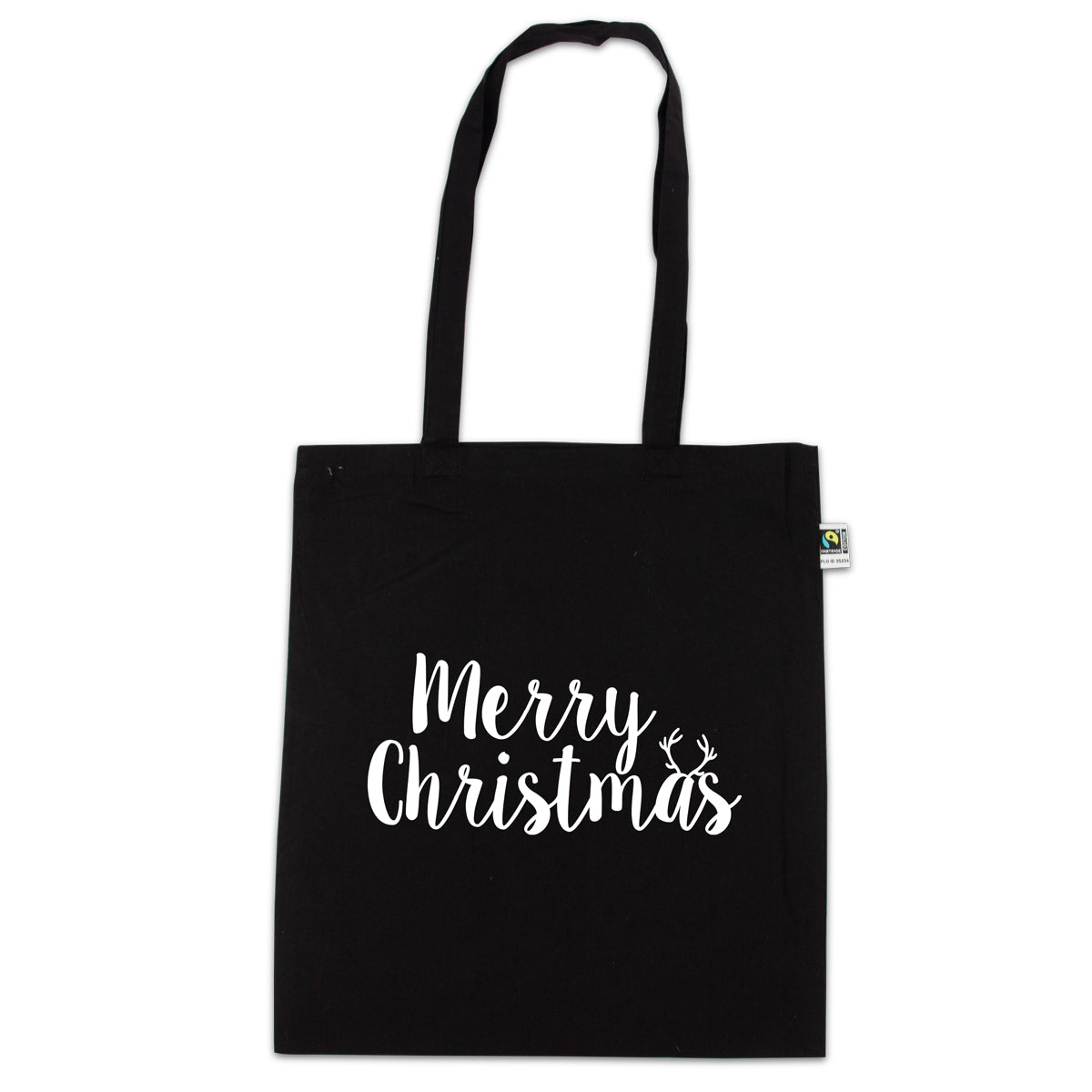 Katoenen Fairtrade® tas "Merry Christmas"