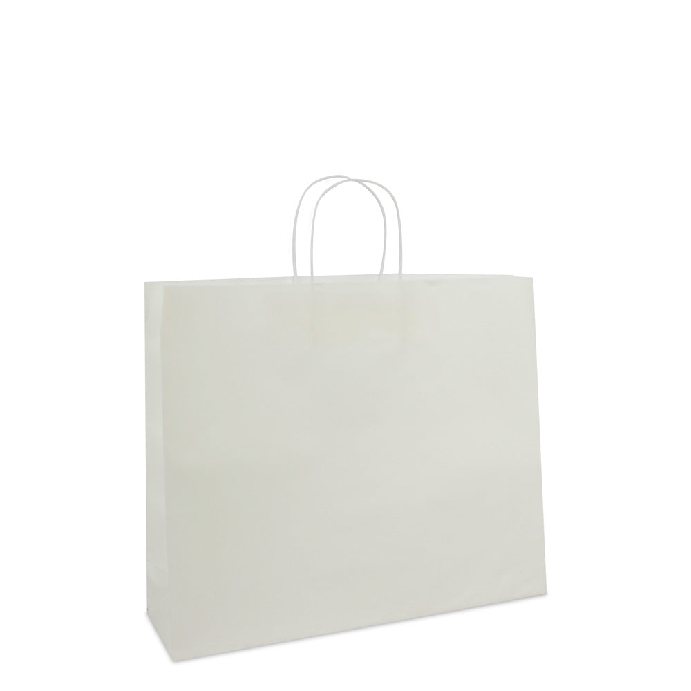 Luxe twisted papieren tas met bodemkarton