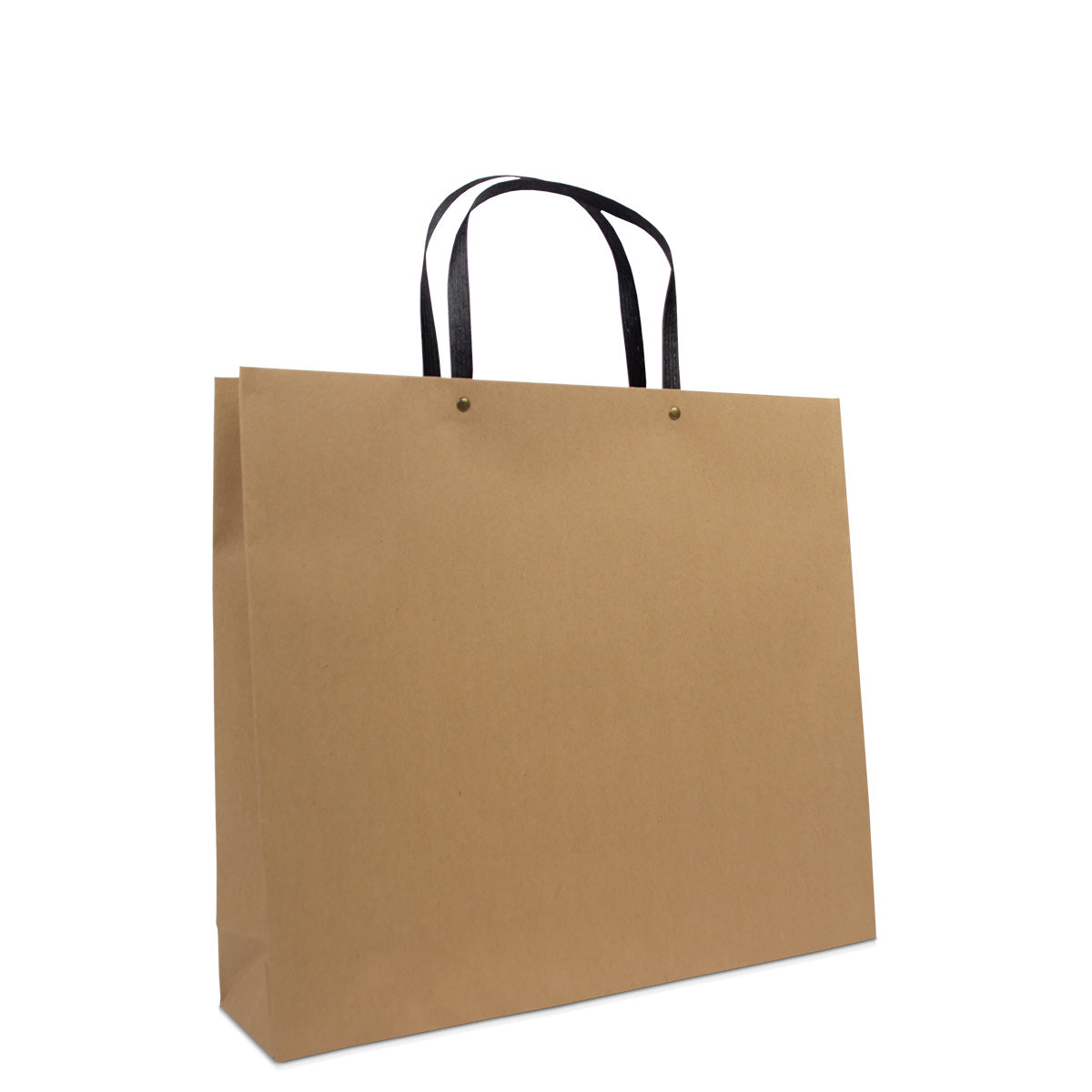 Luxe papieren tassen met zwarte kraft hengsels ecologisch