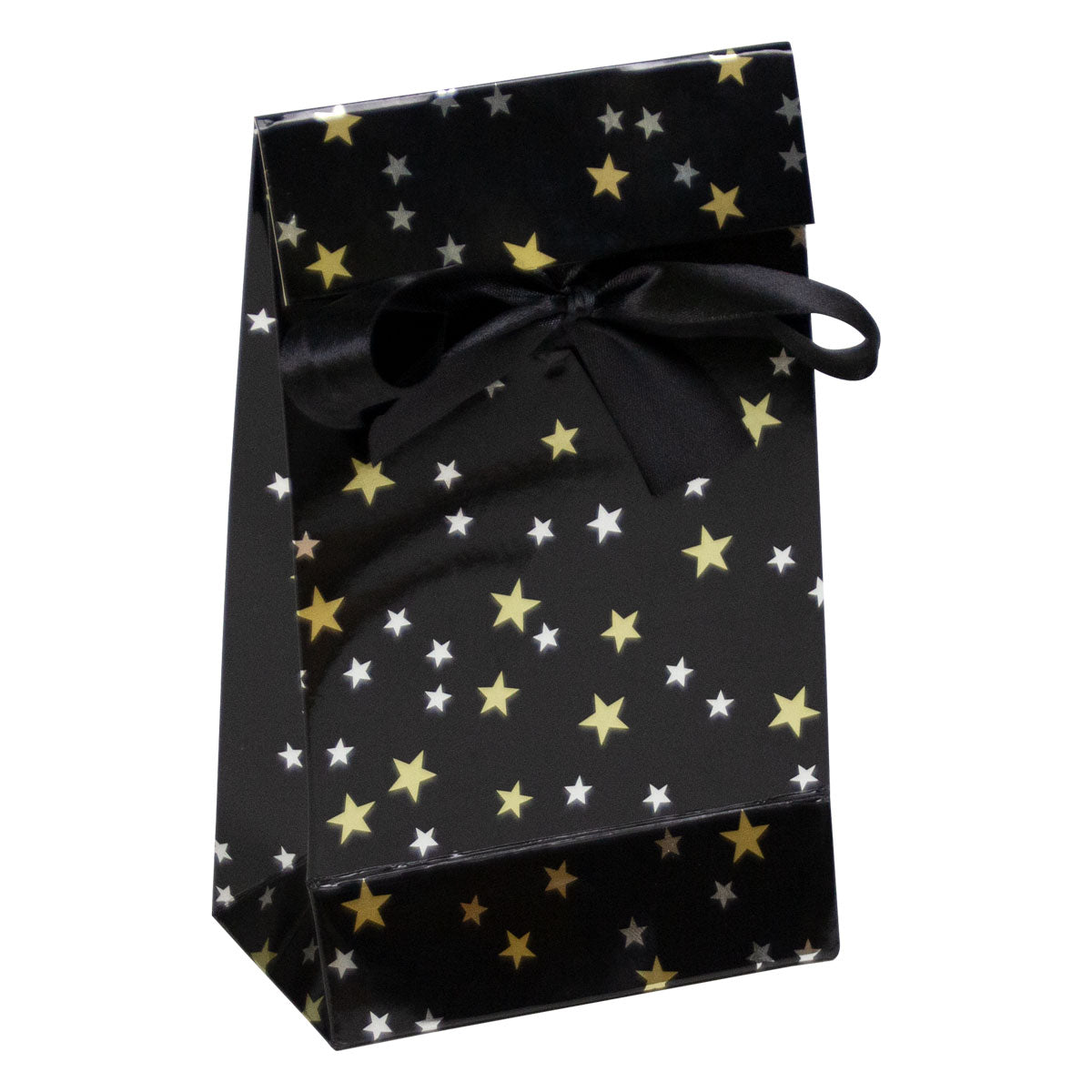 Luxe papieren kerstgeschenkzakjes Stars