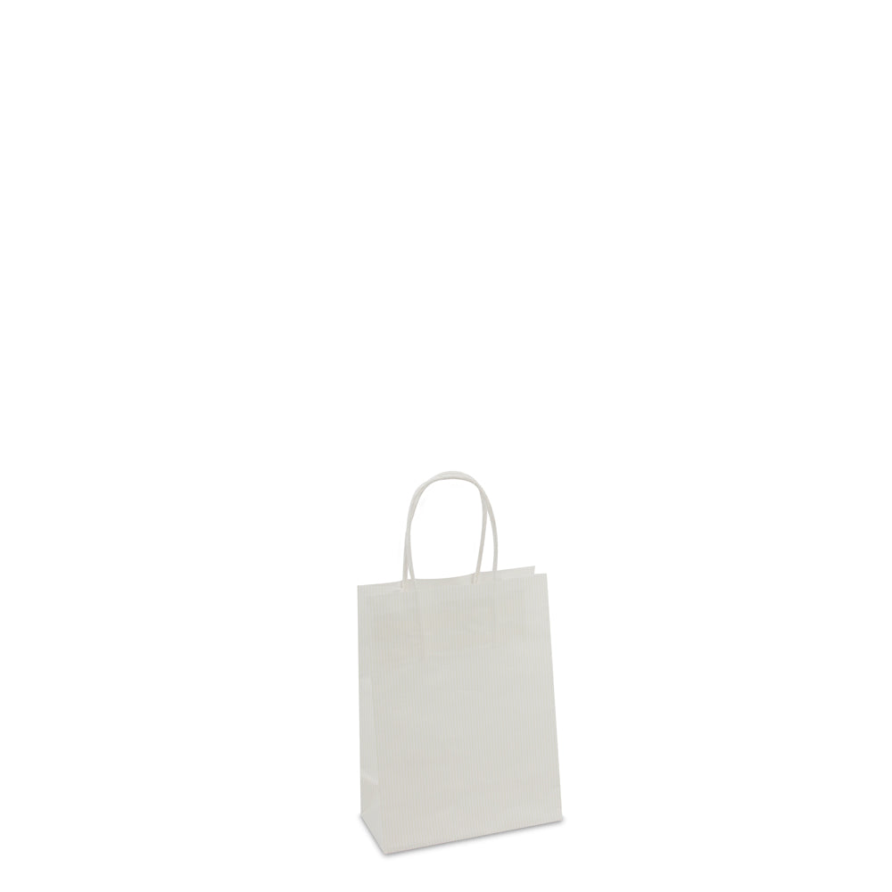 Luxe twisted papieren tas met bodemkarton