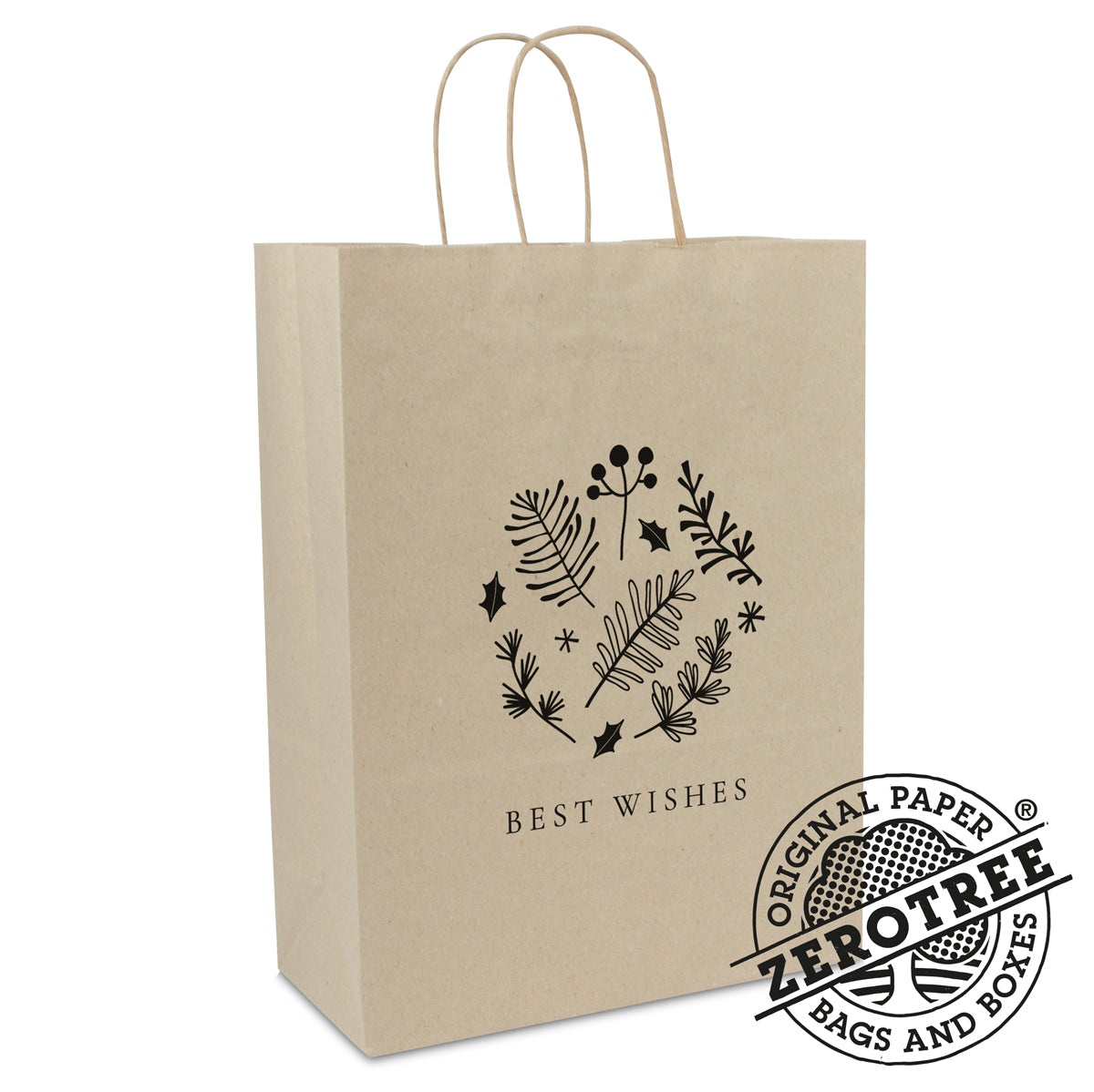 Twisted kerst ZEROTREE® grastassen "Best Wishes"