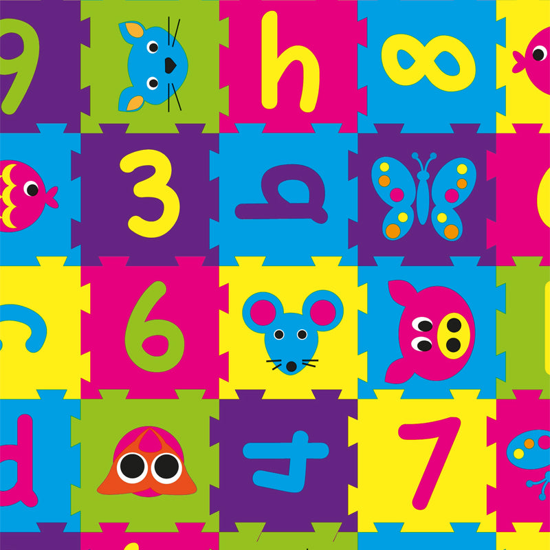 Coated inpakpapier Puzzel dessin