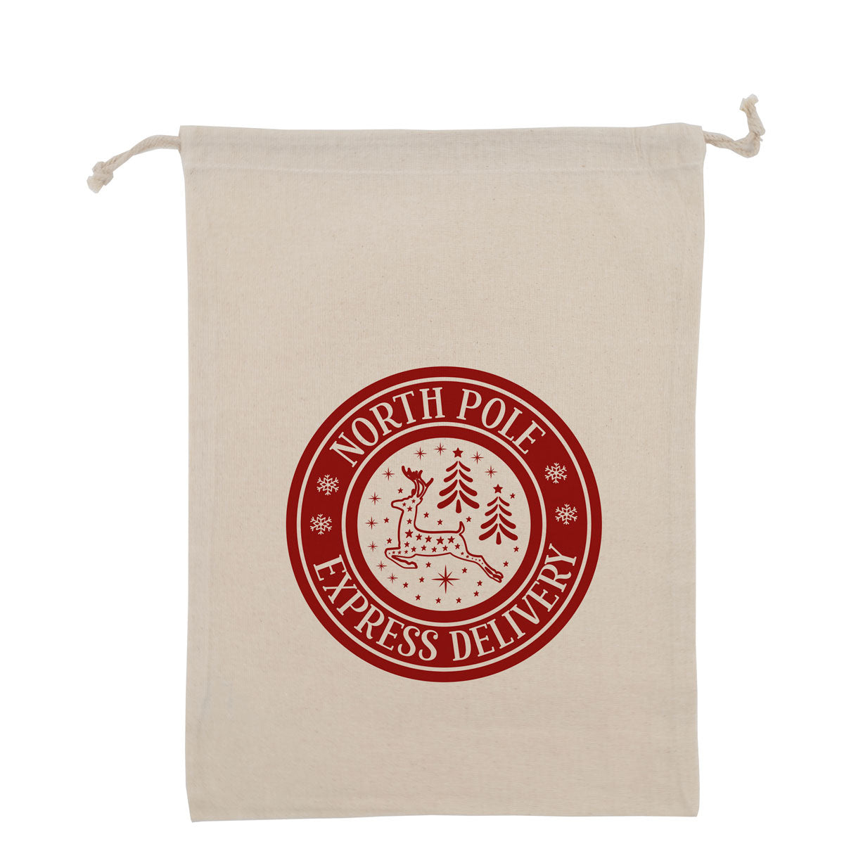 Kerst katoenen geschenkzakjes "Express Delivery"