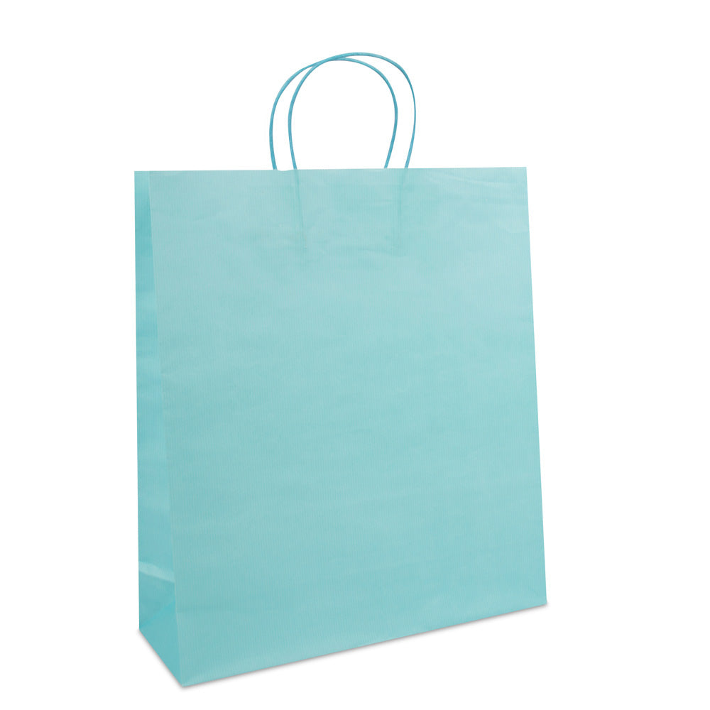 Luxe twisted papieren tas met bodemkarton