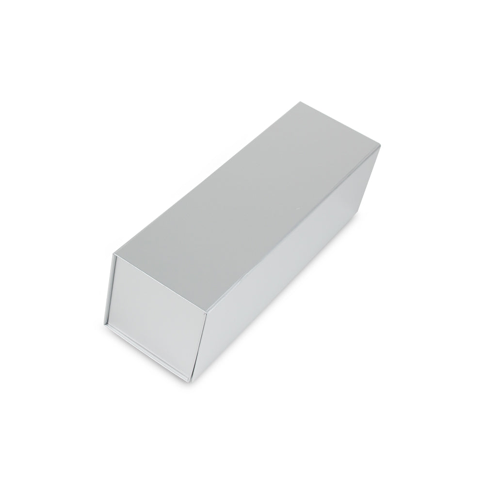 Luxe glans wijnflesdoos met magneetsluiting