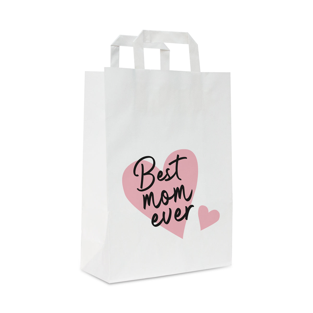 Papieren Moederdag tassen "Best Mom Ever"