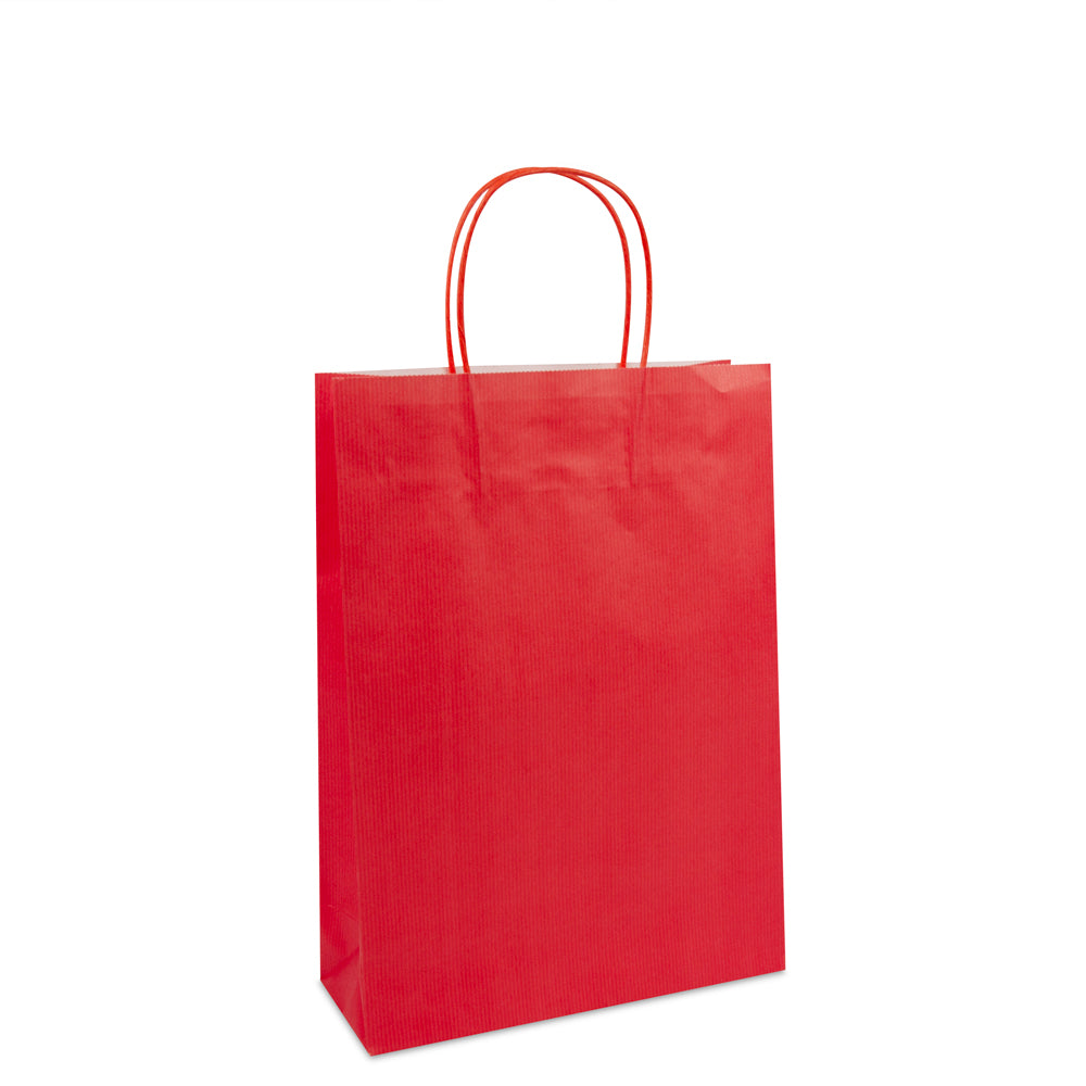 Luxe twisted papieren tas met bodemkarton
