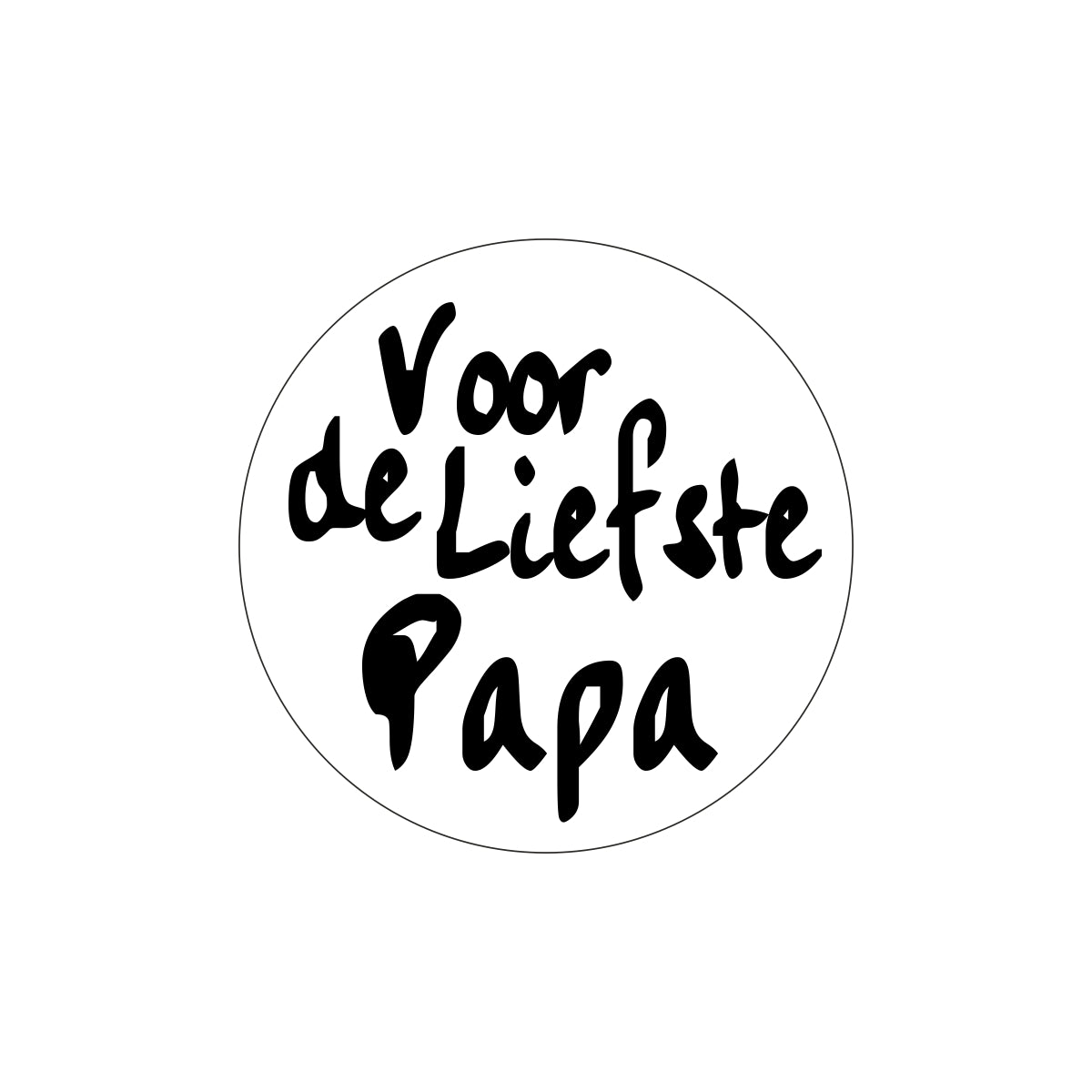 Etiketten "Voor de liefste papa"