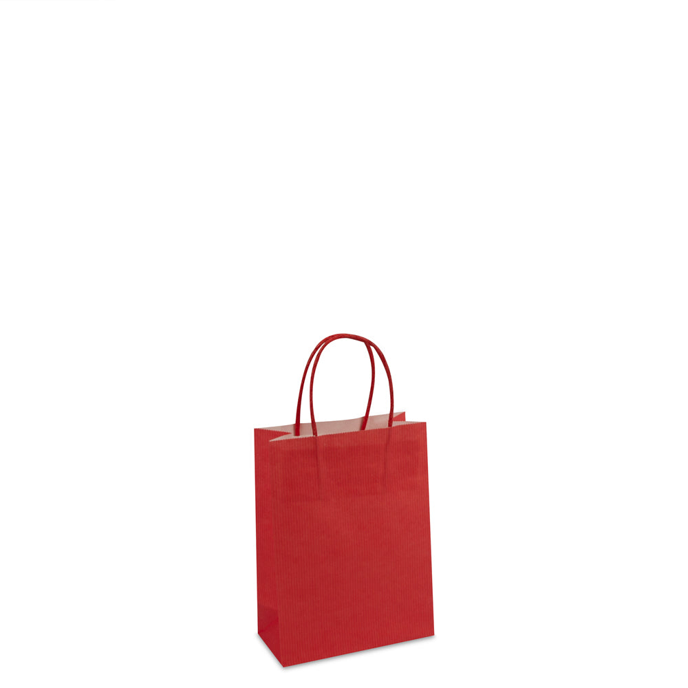 Luxe twisted papieren tas met bodemkarton