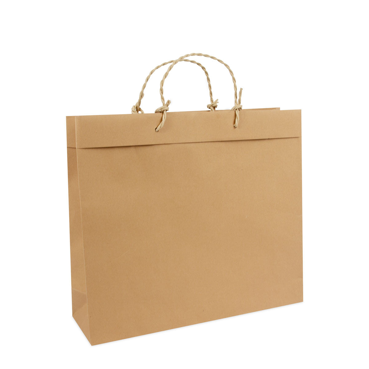 Luxe kraft tassen met omslag gerecycled
