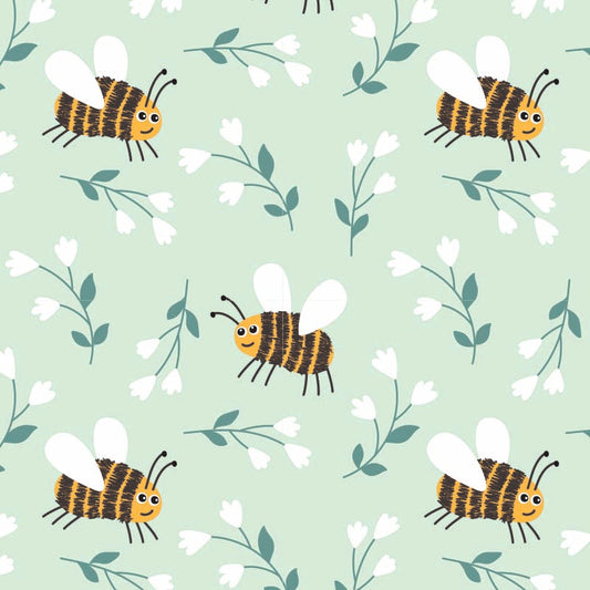 Gras inpakpapier Bijen dessin