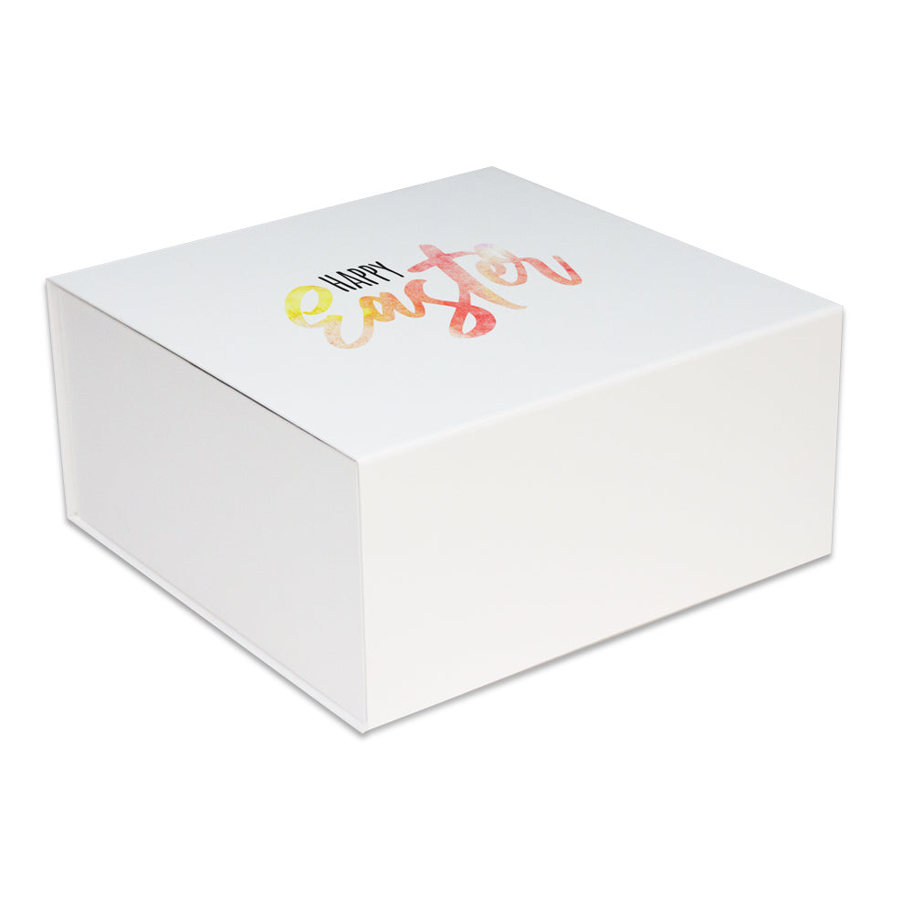Luxe pasen magneetdozen "Happy Easter"
