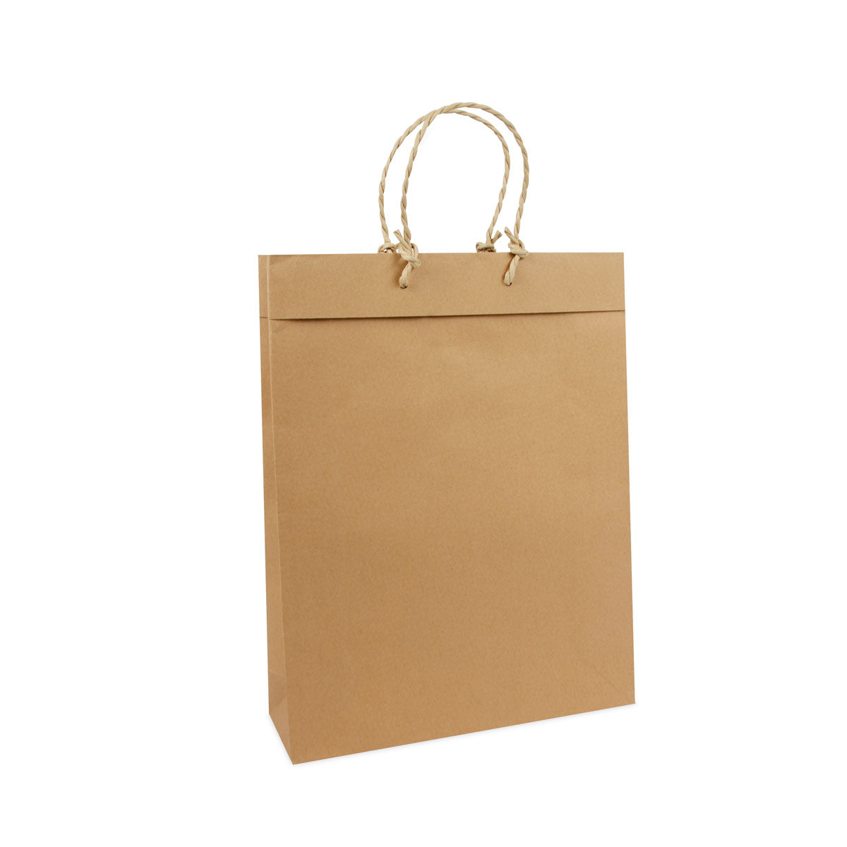 Luxe kraft tassen met omslag gerecycled