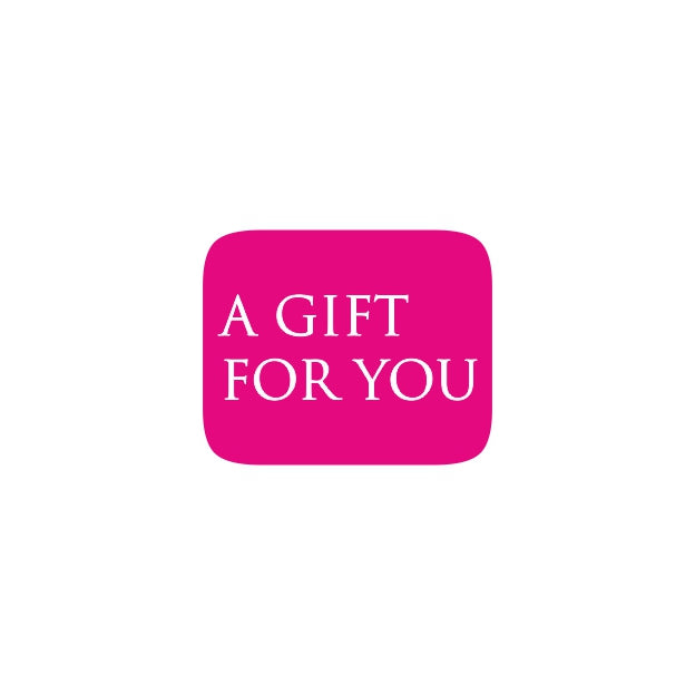 Etiketten "A gift for you"