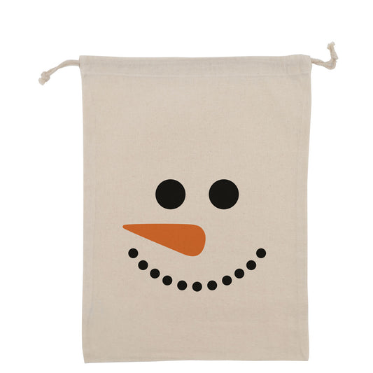 Kerst katoenen geschenkzakjes Snowman