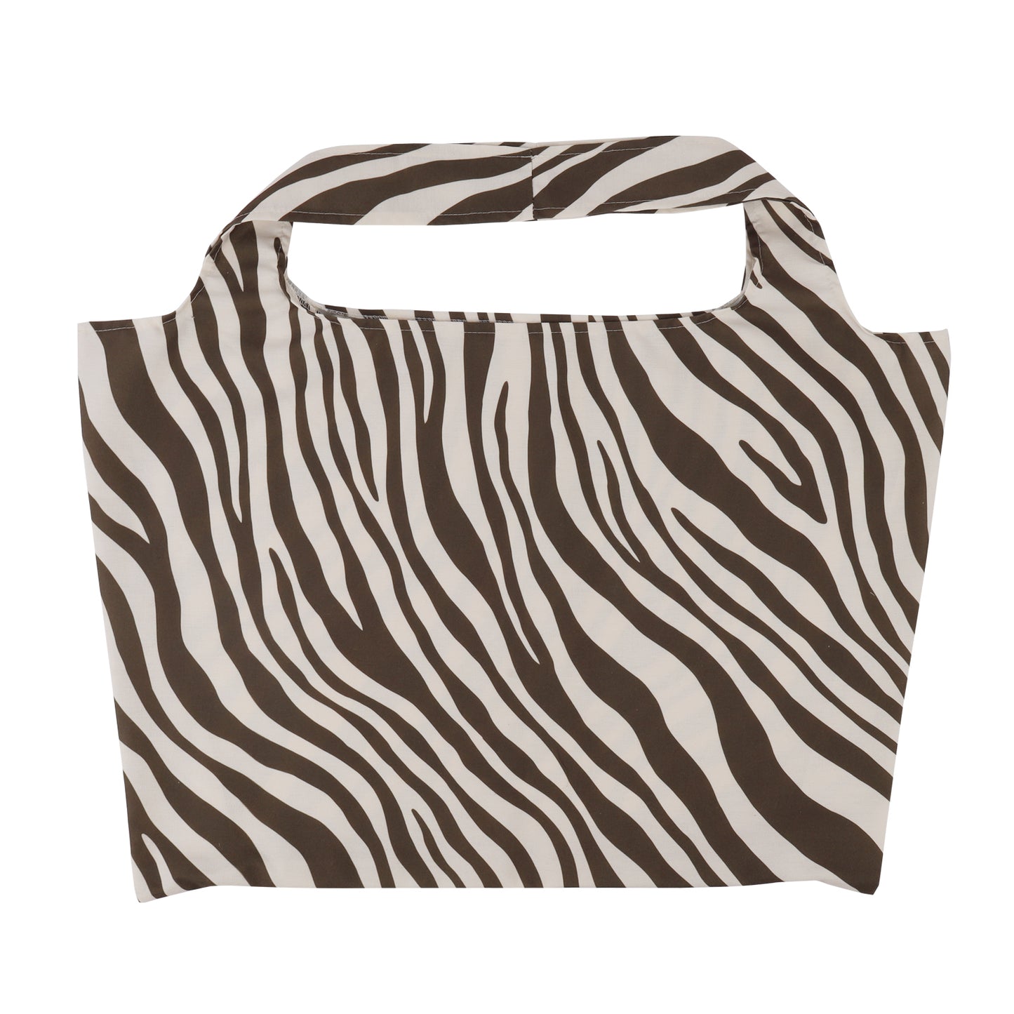Katoenen zebra strandtassen