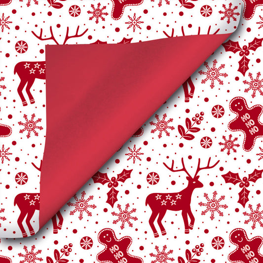 Kerst inpakpapier D091