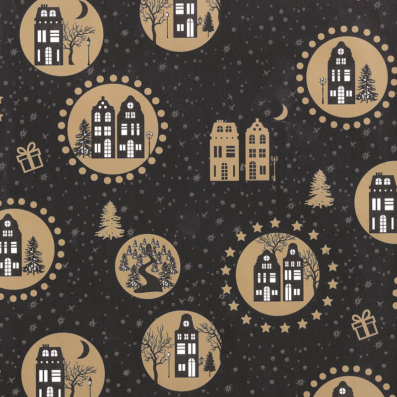 Kerst inpakpapier D90183