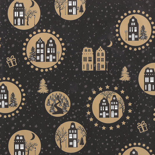Kerst inpakpapier D90183