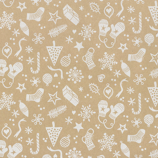 Kerst inpakpapier D078