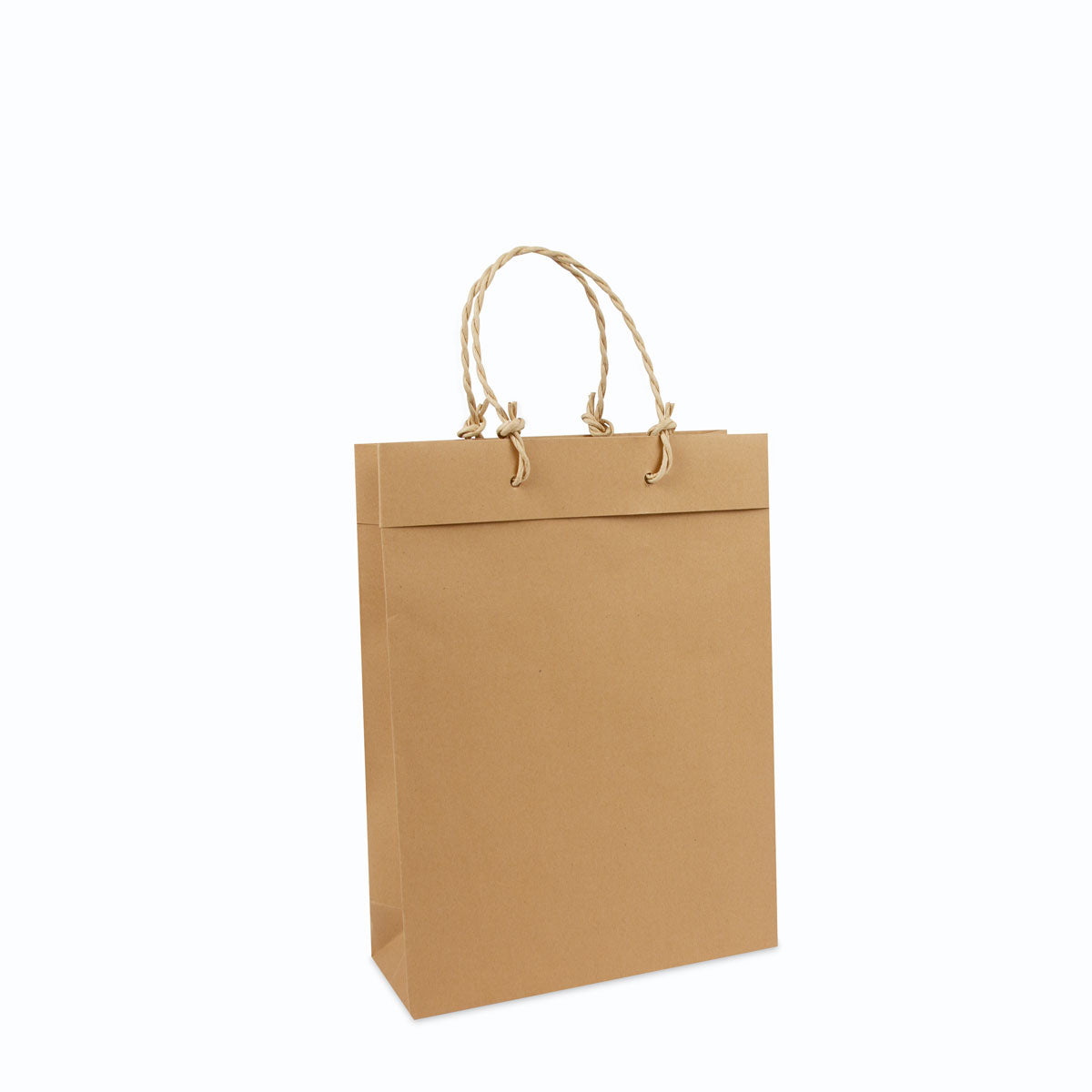 Luxe kraft tassen met omslag gerecycled