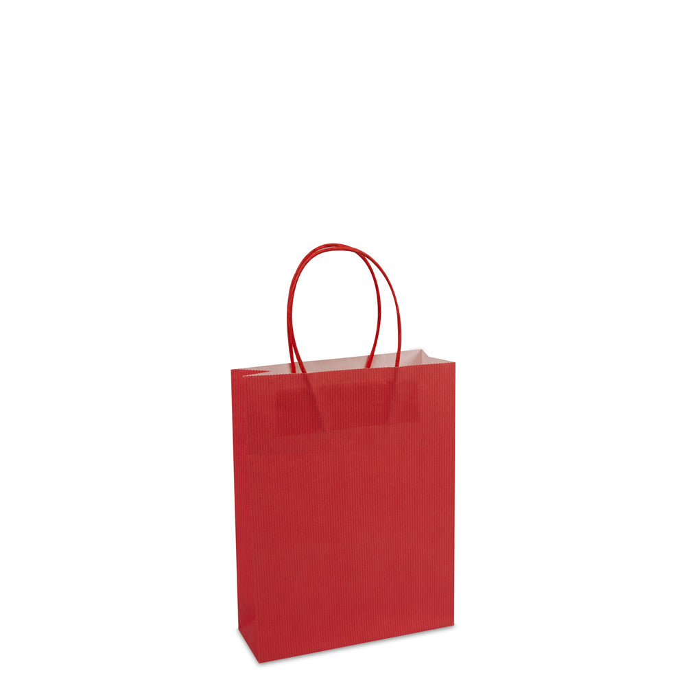 Luxe twisted papieren tas met bodemkarton