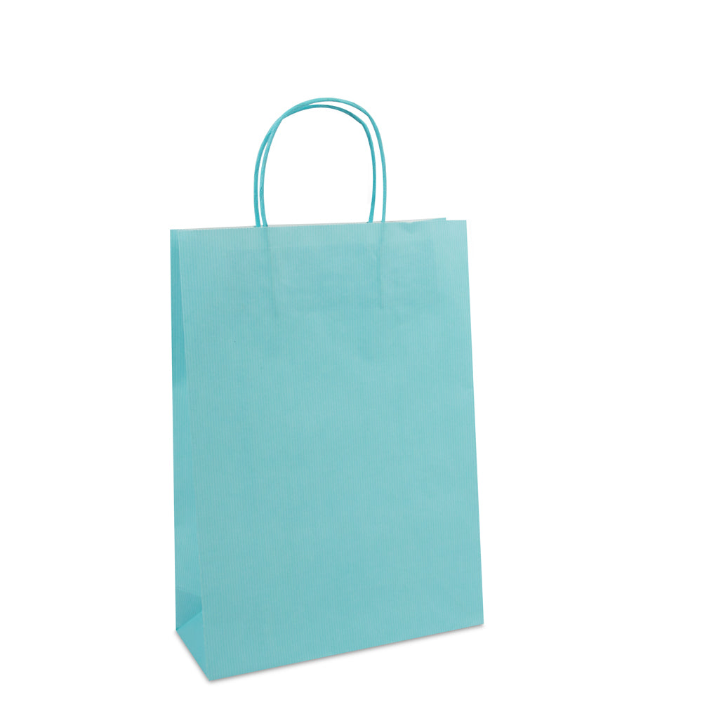 Luxe twisted papieren tas met bodemkarton