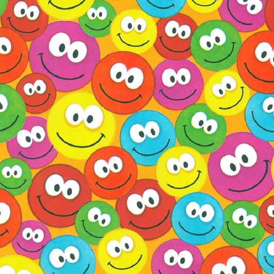 Coated inpakpapier Smiley dessin
