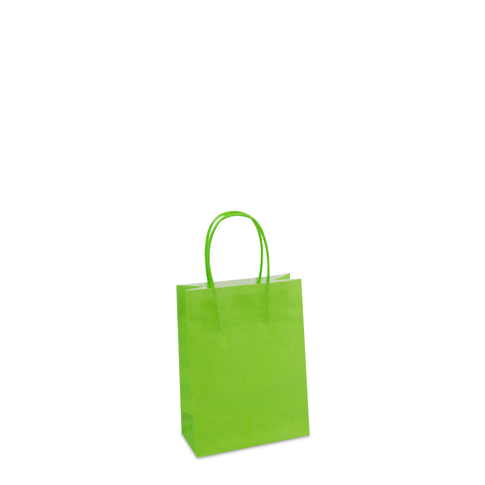 Luxe twisted papieren tas met bodemkarton