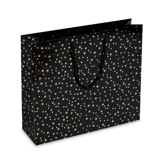 Luxe papieren kersttassen Stars