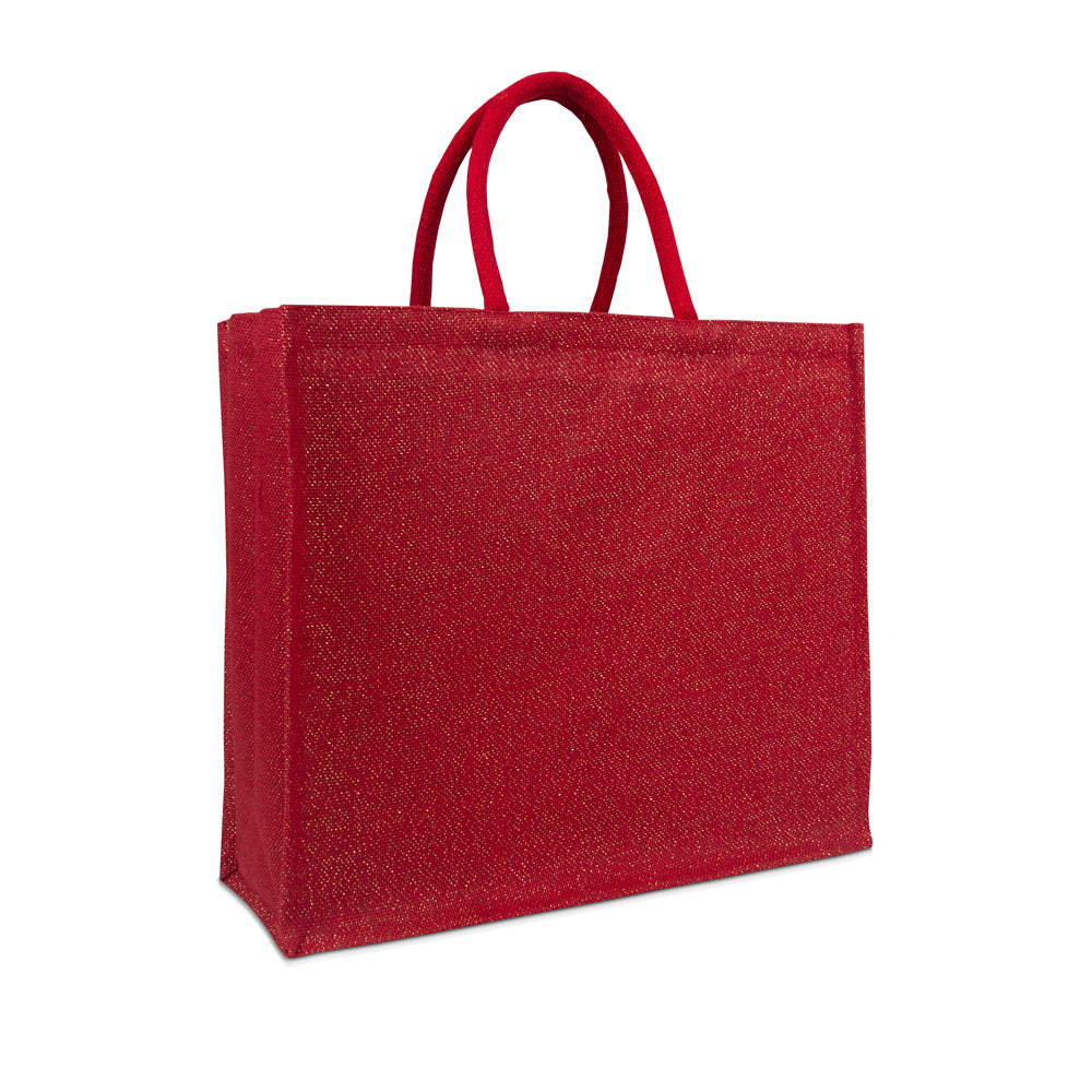 Tas met glitters jute