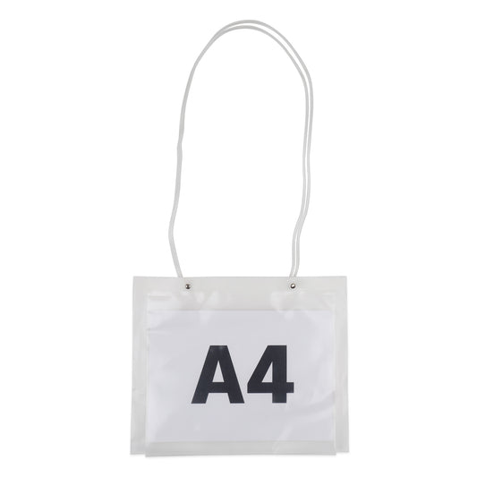 Luxe schoudertas met A4 insteekvenster plastic